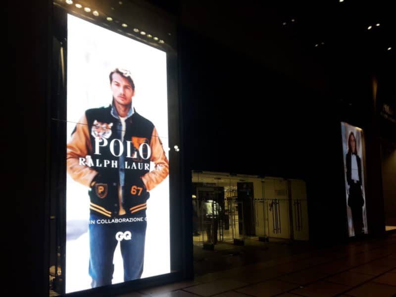 Led_screen noleggio _Temporapix_rinascente