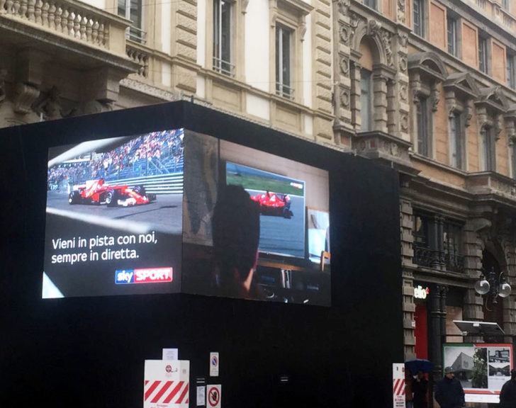 noleggio schermo a led ponteggi