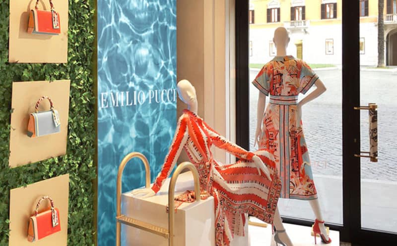 noleggio schermi da vetrina Pucci | temporapix